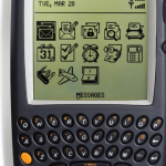 An ancient Blackberry (circa 2002).
